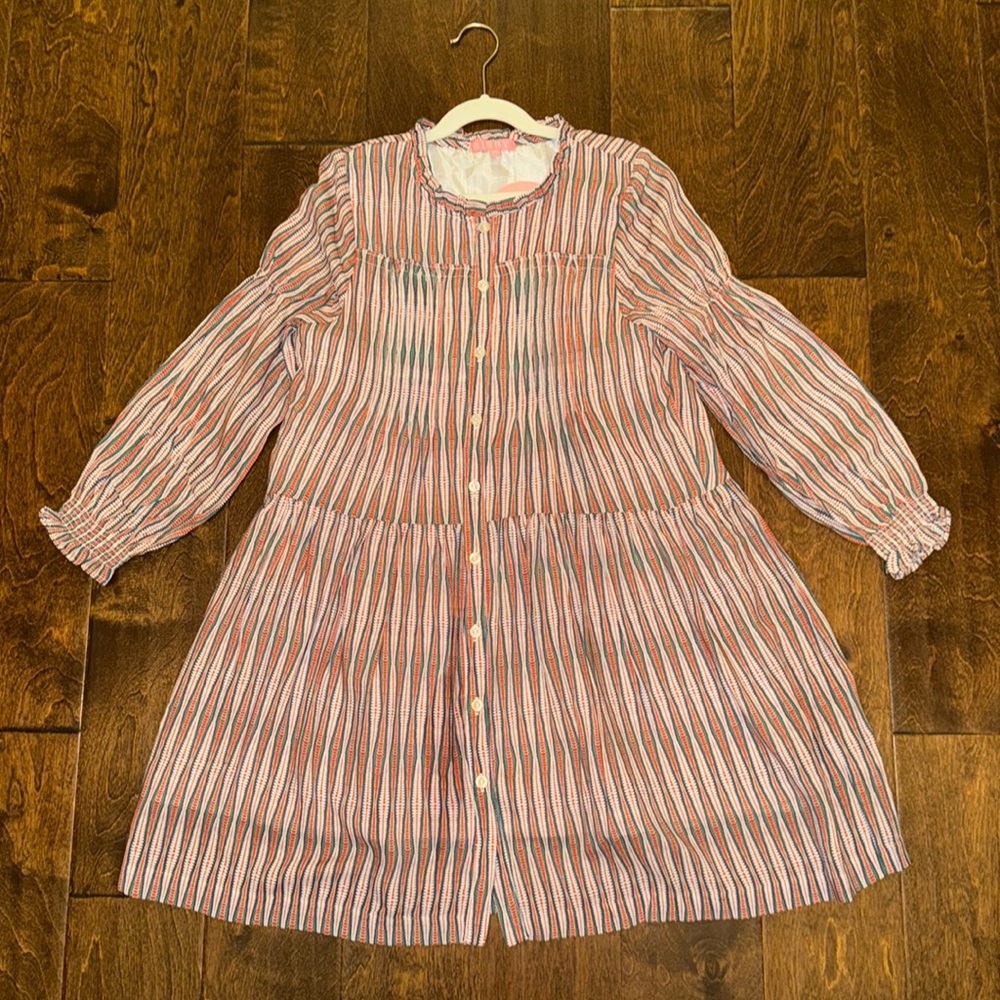 NWT BISBY Embry Dress - Rust Groovy Stripe - 12 - price is firm